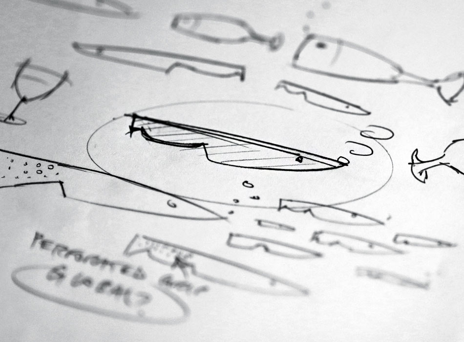 Longsands Fish Kitchen 海鮮魚類餐廳餐飲logo設計手繪草圖-上海LOGO設計公司