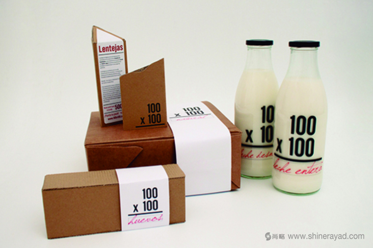 上海包裝設(shè)計公司分享20個創(chuàng)意環(huán)保包裝設(shè)計案例-100*100 牛奶環(huán)保包裝