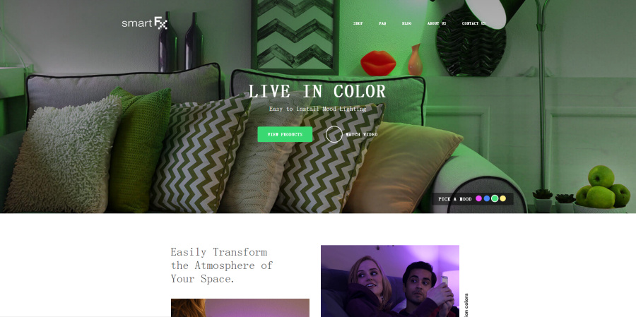 使用復古風格的顏色-2017年9個最前沿的網頁設計流行趨勢-上海網站設計公司 使用復古風格的顏色-2017年9個最前沿的網頁設計流行趨勢-上海網站設計公司