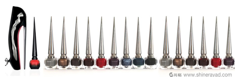 hristian Louboutin 31色指甲油”細高跟鞋“瓶子設計靈感-上海包裝設計公司