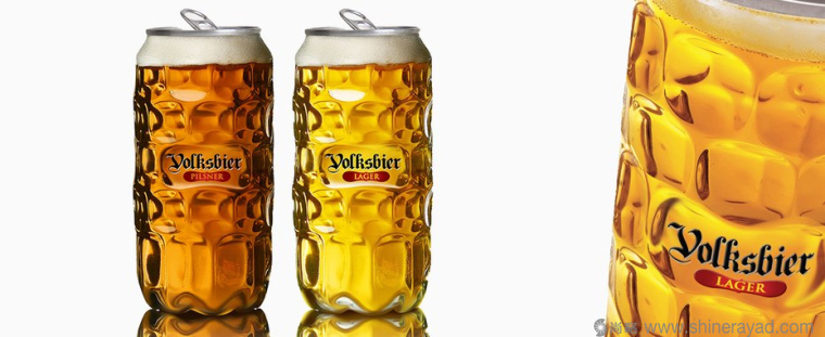 Volksbier 啤酒模仿人臉篇創意包裝設計-上海包裝設計公司