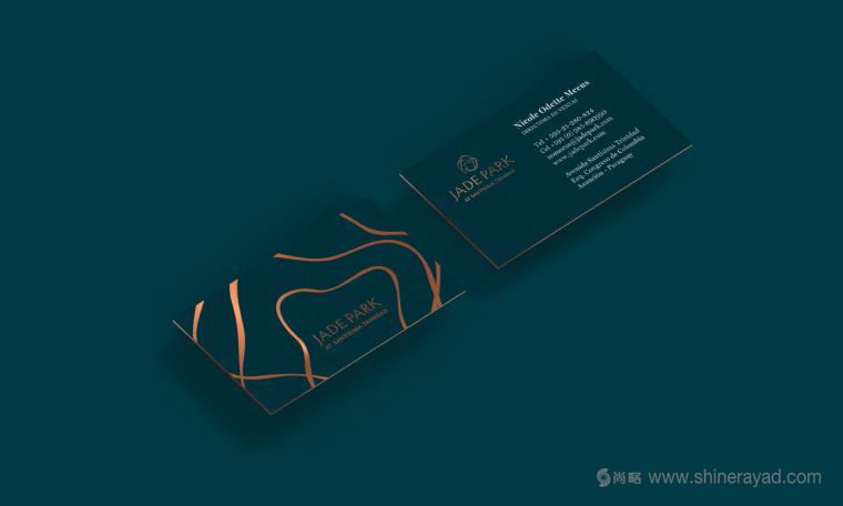 上海VI設計公司分享Jade Park 豪華公寓住宅地產VI形象設計-名片設計14