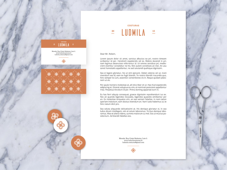 上海VI設計公司-LUDMILA 服裝定制店LOGO設計品牌VI識別設計4