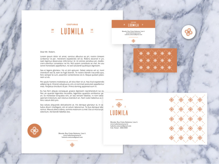 上海VI設計公司-LUDMILA 服裝定制店LOGO設計品牌VI識別設計5