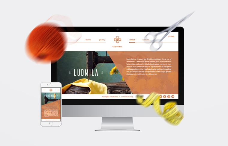 上海VI設計公司-LUDMILA 服裝定制店品牌VI識別設計-網站設計8