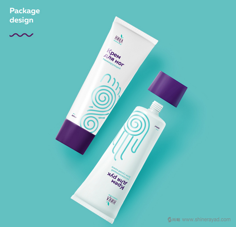 上海包裝設計公司-符號風格 Nika 個人清潔護膚品化妝品包裝設計-手霜足霜包裝設計4