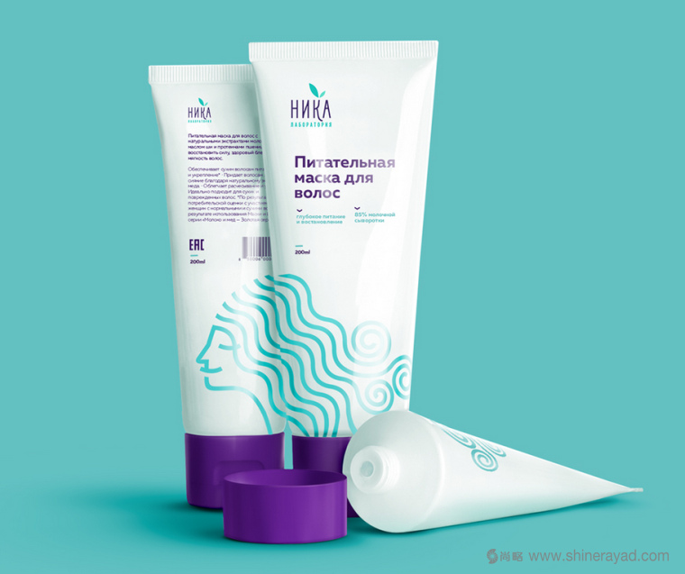 上海包裝設計公司-符號風格 Nika 個人清潔護發素化妝品包裝設計5