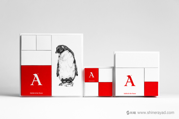 Adelie & the Stone 購物中心節日品牌形象設計與插畫禮品包裝設計