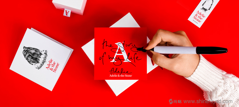 Adelie & the Stone 購物中心節日品牌形象設計與插畫禮品包裝設計