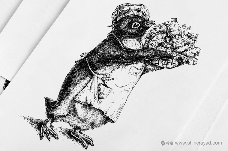 Adelie & the Stone 購物中心節日品牌形象設計與插畫禮品包裝設計