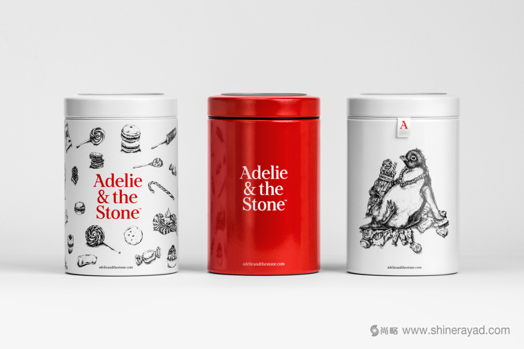 Adelie & the Stone 購物中心節日品牌形象設計與插畫禮品包裝設計