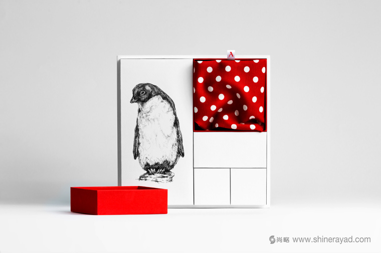 Adelie & the Stone 購物中心節日品牌形象設計與插畫禮品包裝設計