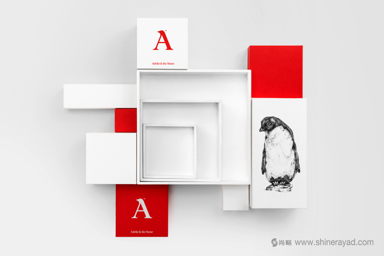 Adelie & the Stone 購物中心節日品牌形象設計與插畫禮品包裝設計