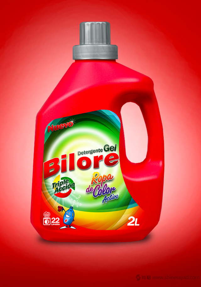 上海包裝設計公司佳作欣賞——Bilore 品牌桶裝洗衣液包裝設計4