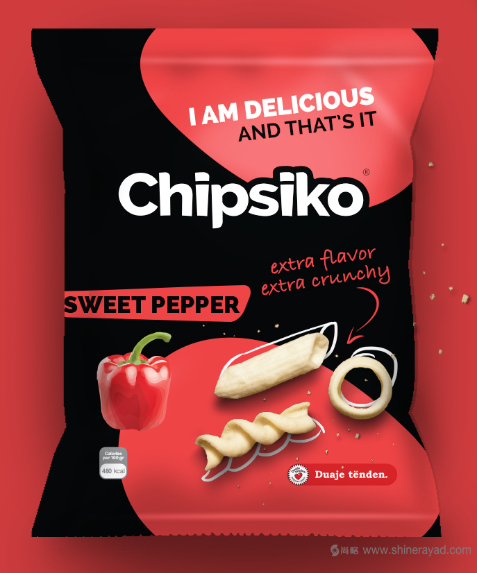 3Chipsiko 薯條零食包裝設計欣賞-上海食品快消品包裝設計公司