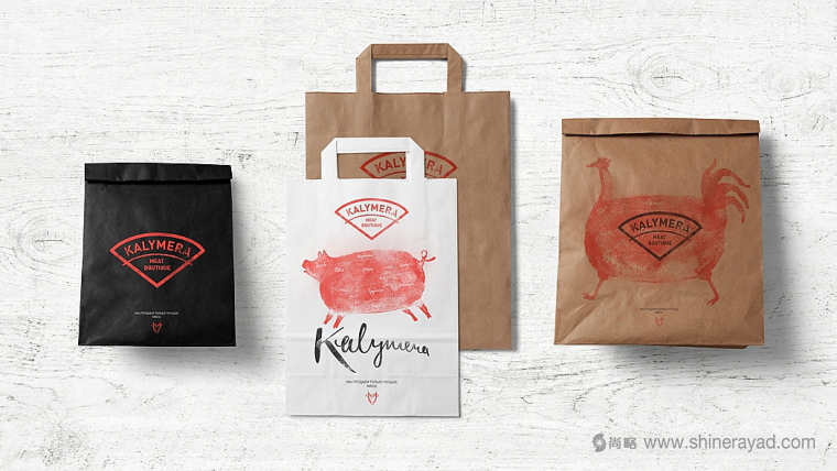 Kalymera 生鮮肉連鎖店品牌形象設計袋子設計-上海品牌形象設計公司8