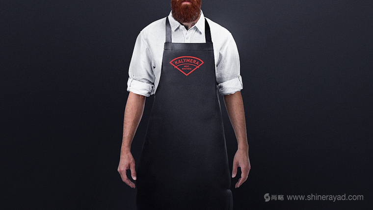 Kalymera 生鮮肉連鎖店品牌形象設計VI設計-圍裙設計-上海品牌形象設計公司12