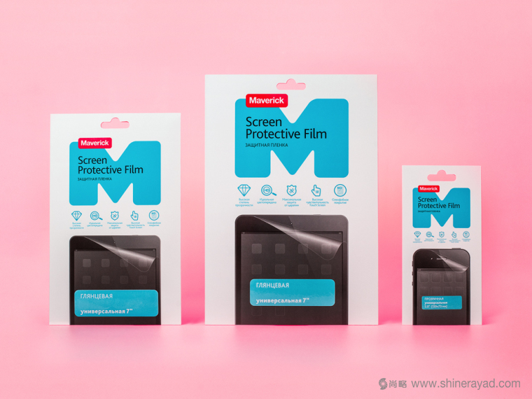 Maverick 智能手機充電線、手機耳機、數據線包、電池等移動配件產品包裝設計2