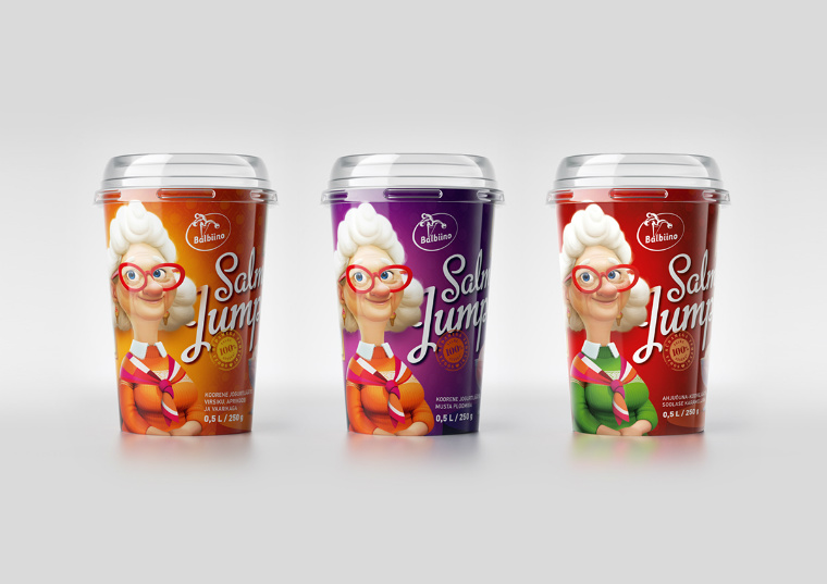 眼鏡老奶奶冰淇淋包裝設計與老奶奶人物插畫設計－上海包裝設計公司3