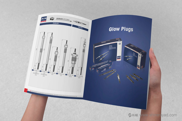 上海畫冊設計公司-A-N電熱賽火花塞品牌宣傳畫冊設計3