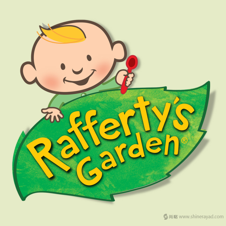 RAFFERTY''S GARDEN 嬰幼兒營養果蔬汁泥品牌標志設計-上海標志設計公司2