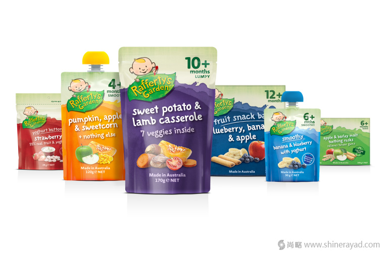 RAFFERTY''S GARDEN 嬰幼兒營養果蔬汁泥輔食包裝設計-上海包裝設計公司3
