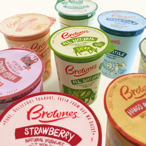 BROWNES天然酸奶包裝設計水果牛篇-上海包裝設計公司設計賞析3