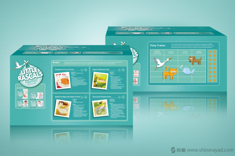 上海包裝設計公司-LITTLE RASCALS 嬰兒尿布品牌包裝設計4