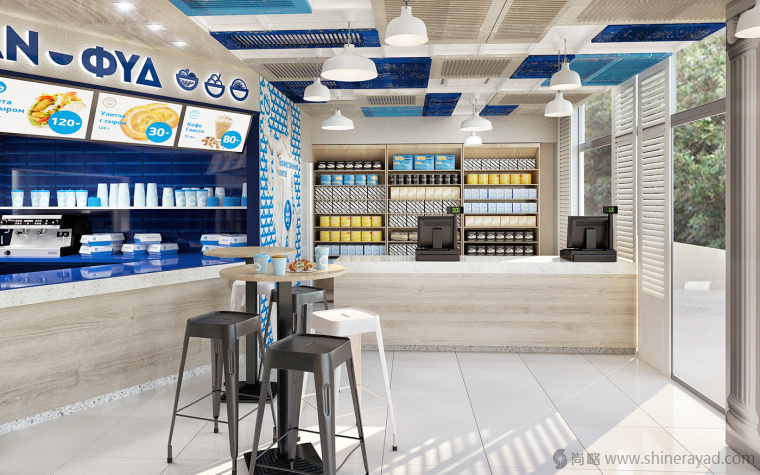 上海VI設計公司設計欣賞-ФАN ФYD Cafe 咖啡漢堡餐廳餐飲VI設計餐飲SI設計21