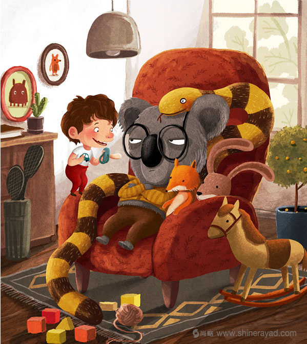 上海品牌形象設計公司尚略分享考拉不允許兒童插畫設計欣賞4