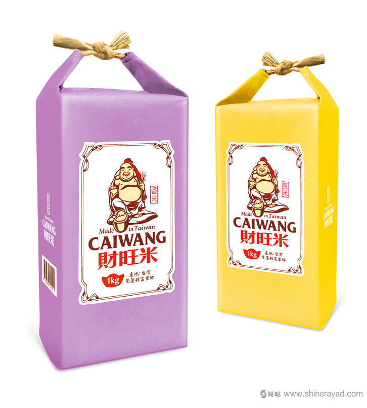 臺灣財旺米大米包裝設計-上海包裝設計公司設計欣賞5