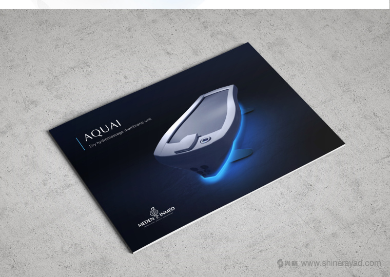 上海畫冊設計公司 AQUA 水療按摩醫療器械宣傳畫冊設計欣賞1