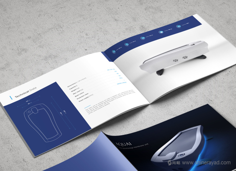 上海畫冊設計公司 AQUA 水療按摩醫療器械宣傳畫冊設計欣賞9