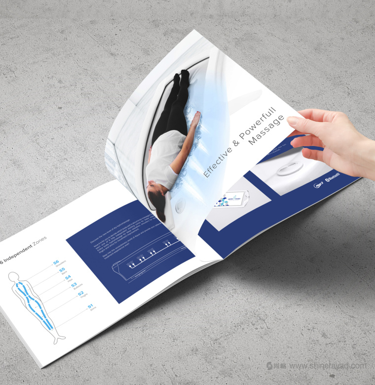 上海畫冊設計公司 AQUA 水療按摩醫療器械宣傳畫冊設計欣賞7