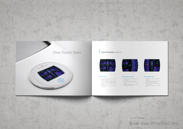 上海畫冊設計公司 AQUA 水療按摩醫療器械宣傳畫冊設計欣賞6