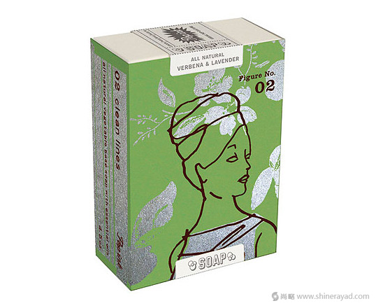 上海包裝設(shè)計公司設(shè)計欣賞：簡潔線條人物肥皂包裝設(shè)計3