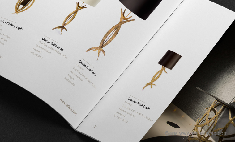 上海畫冊設計公司欣賞 Raferia Rochi 照明燈具及相關家具宣傳畫冊設計15