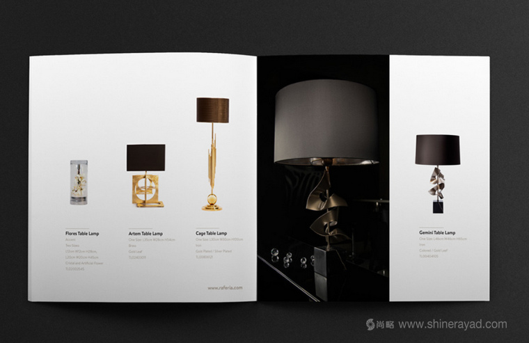 上海畫冊設計公司欣賞 Raferia Rochi 照明燈具及相關家具宣傳畫冊設計17