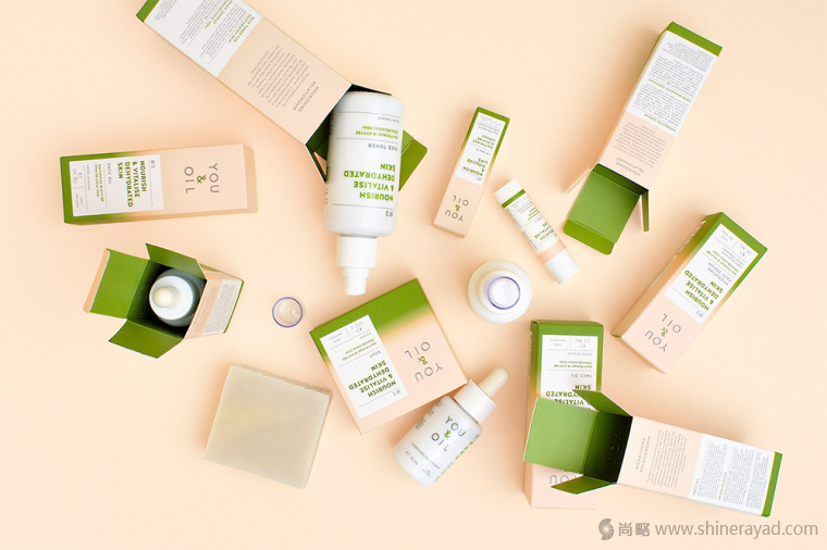 漸變色 YOU & OIL 純天然化妝品護膚品包裝設計-上海包裝設計公司設計鑒賞13