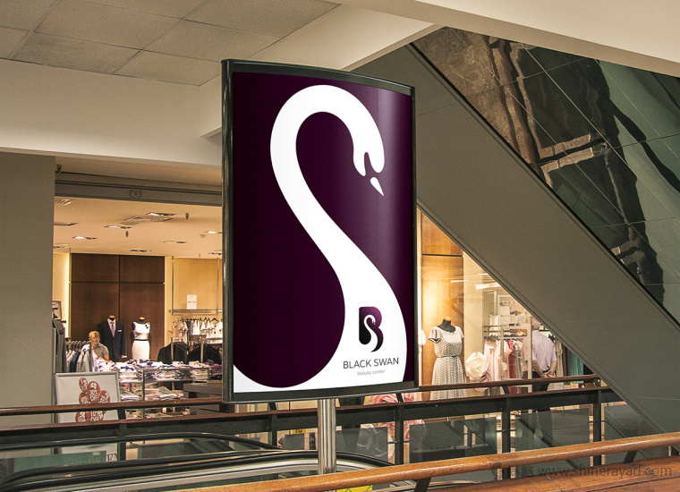 上海LOGO設計公司欣賞——黑天鵝美容中心美容店LOGO設計8