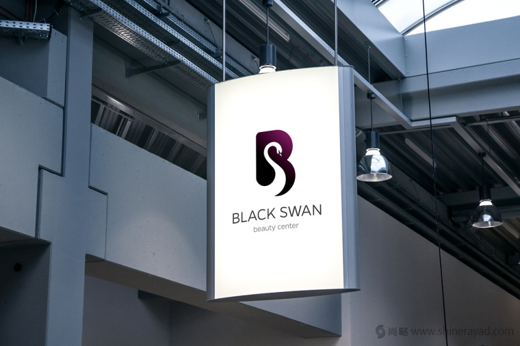 上海LOGO設計公司欣賞——黑天鵝美容中心美容店LOGO設計6