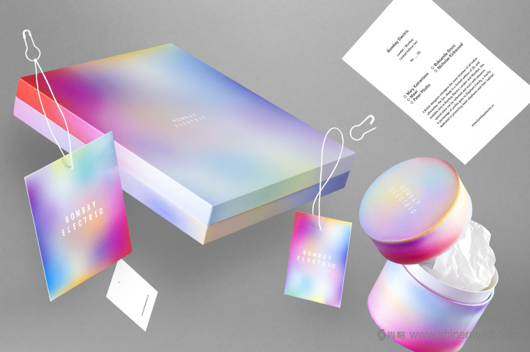 漸變色 Bombay Electric 服裝品牌視覺識別形象設(shè)計-上海品牌形象策劃設(shè)計公司1