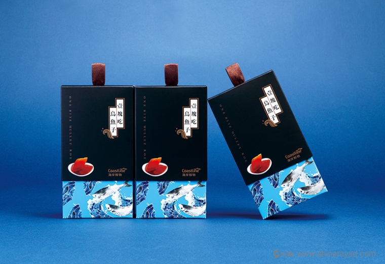 上海包裝設(shè)計(jì)公司海鮮產(chǎn)品包裝設(shè)計(jì)欣賞：壹?jí)K吃烏魚(yú)子包裝設(shè)計(jì)1