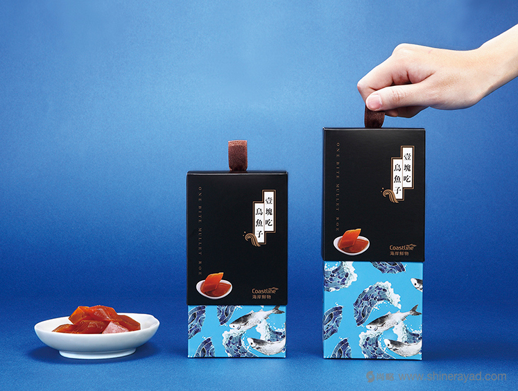 海鮮產(chǎn)品包裝設(shè)計(jì)欣賞：壹塊吃烏魚子包裝設(shè)計(jì)
