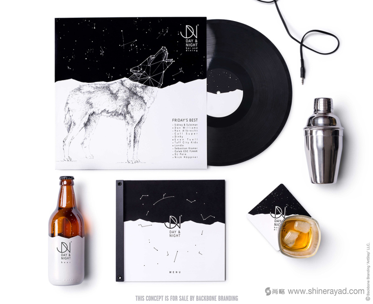 上海品牌形象設計公司-Day & Night 日夜餐廳酒吧餐飲品牌設計16