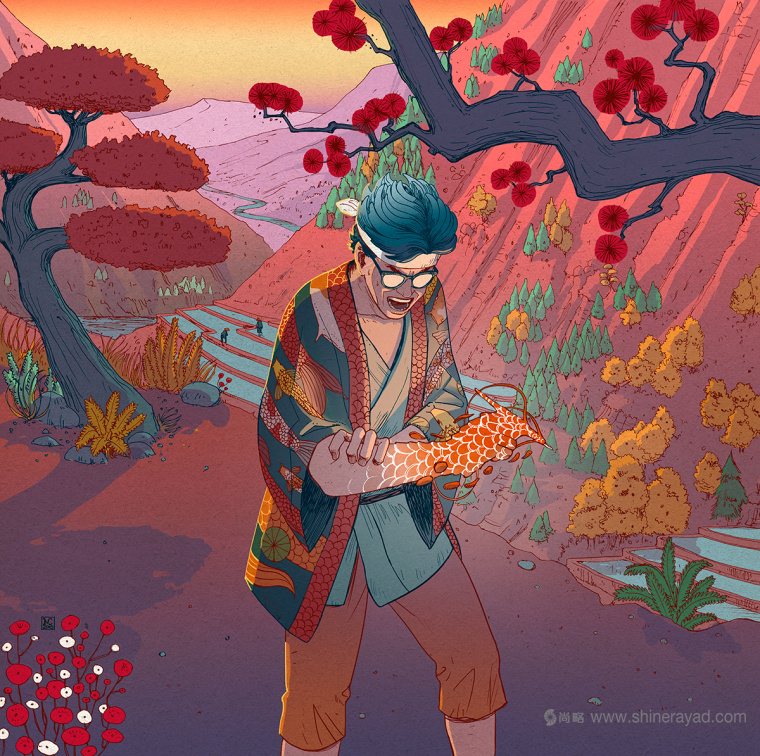 日本旅行故事插畫設計欣賞-上海品牌形象設計公司5