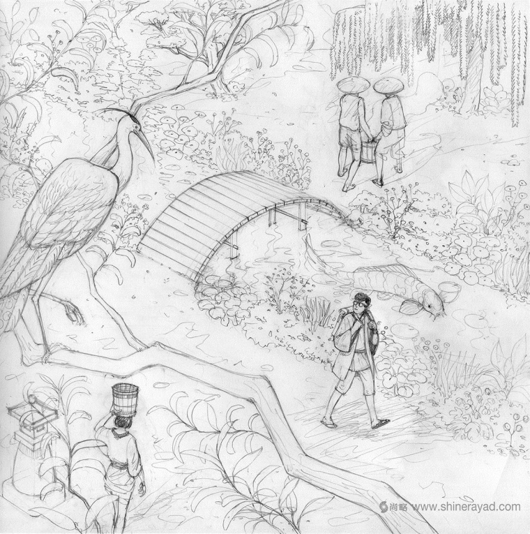 日本旅行故事插畫設計欣賞-上海品牌形象設計公司6