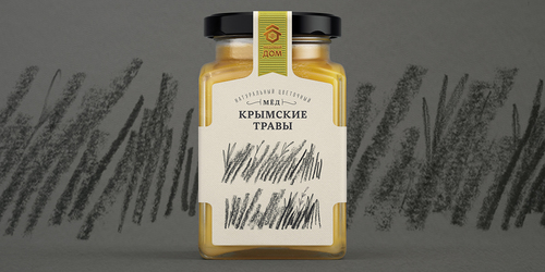 鉛筆涂鴉風格AOM蜂蜜包裝設計-上海食品包裝設計公司設計欣賞1