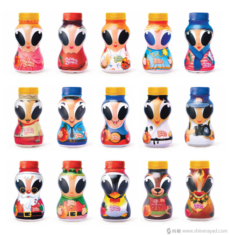 昆蟲卡通玩偶物版 Yogu-Mogu 酸奶包裝設計-上海包裝設計公司2