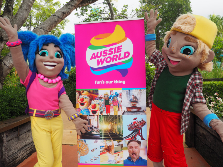 Aussie World 陽光海岸主題公園海洋游樂園標志設計-上海標志設計公司欣賞2